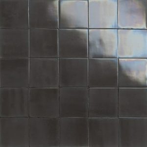 iridescent dark brown glazed tiles